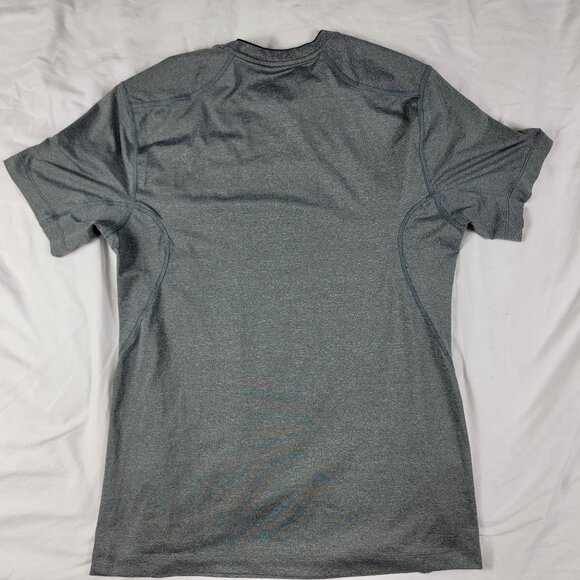Nike Pro Combat Dri Fit Mens Medium Fitted T Shirt Gray Short Sleeve Athletic - Picture 2 of 11